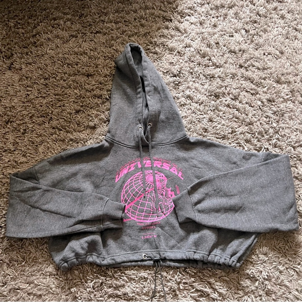 Worldwide cropped hoodie